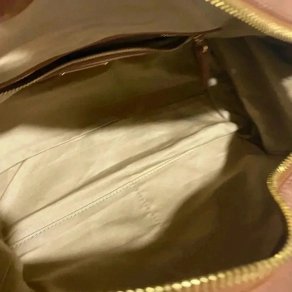 Rachel Zoe brown distressed leather satchel handbag - Picture 8 of 16